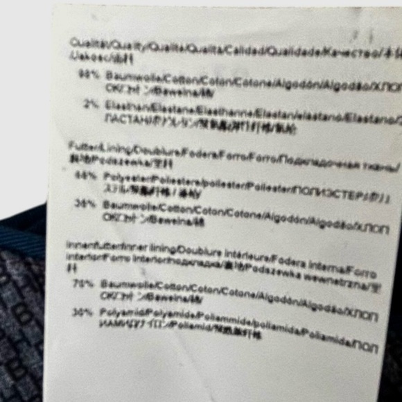 Hugo Boss Stanino 17-W Flat Front Cotton Chino Pants Mens Size IT 52 US 36 Blue - Picture 7 of 7